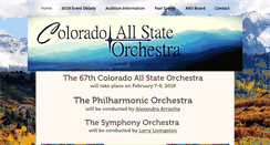Desktop Screenshot of coloradoallstateorchestra.org