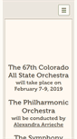 Mobile Screenshot of coloradoallstateorchestra.org